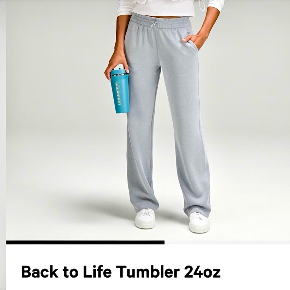 Lululemon Back to Life 24oz Insulated Tumbler Color Marlin Blue NWT - Picture 3 of 11